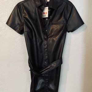 H&M leather dress